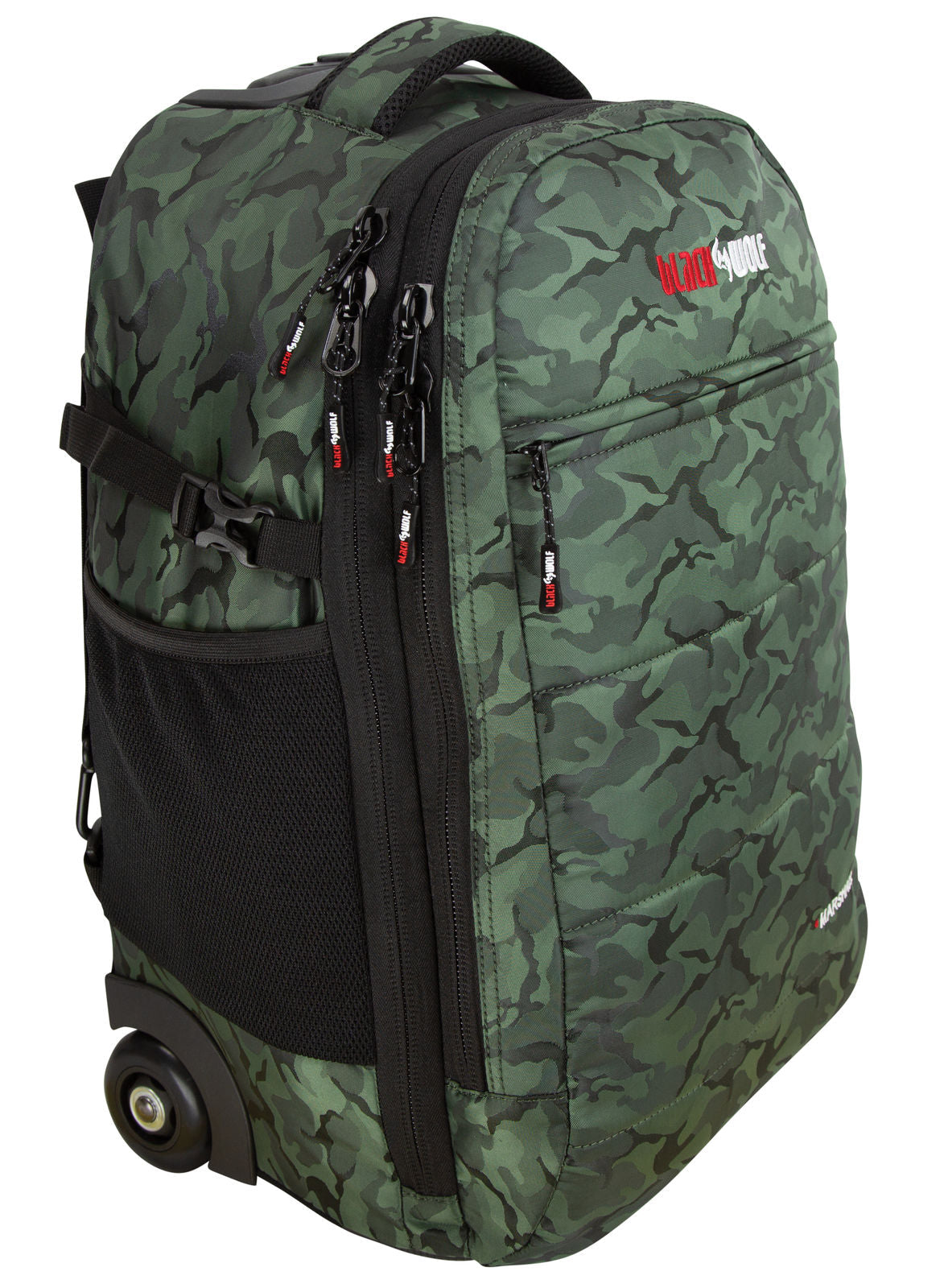 Black wolf wheeled backpack shop